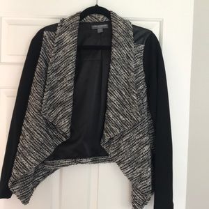Edgy jacket - leather detail